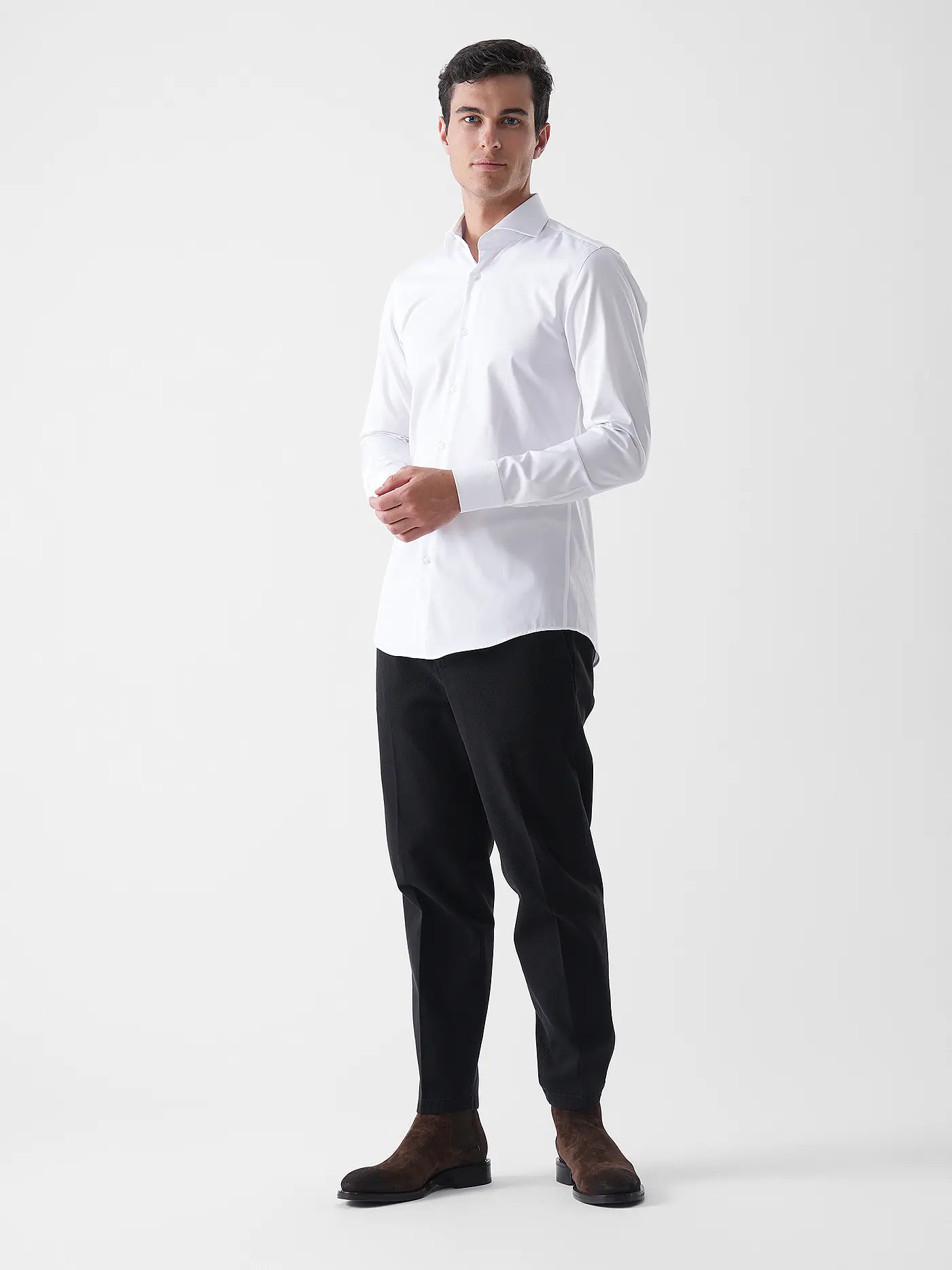 BOSS | Hemd Slim Fit H-HANK | weiss